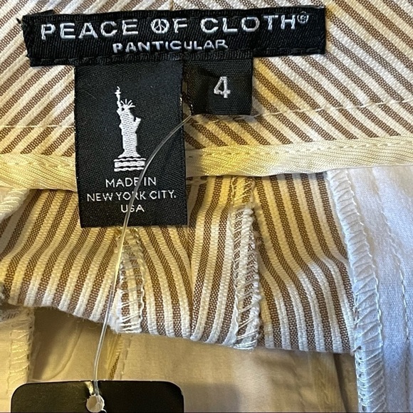 Peace of cloth pinstriped dune zoey shorts size 4 NWT - Picture 3 of 11